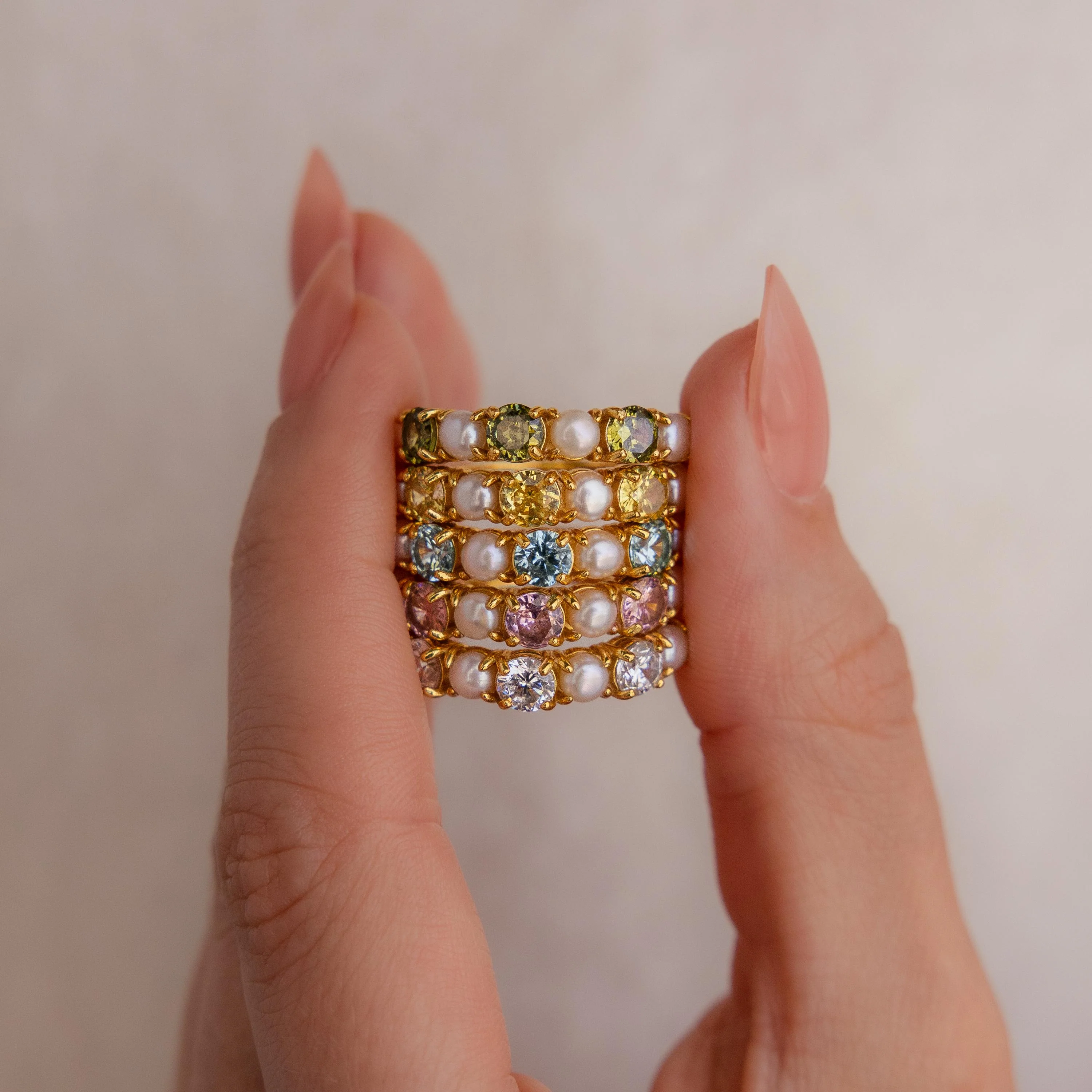 Sapphire & Pearl Lace Ring - Image 6