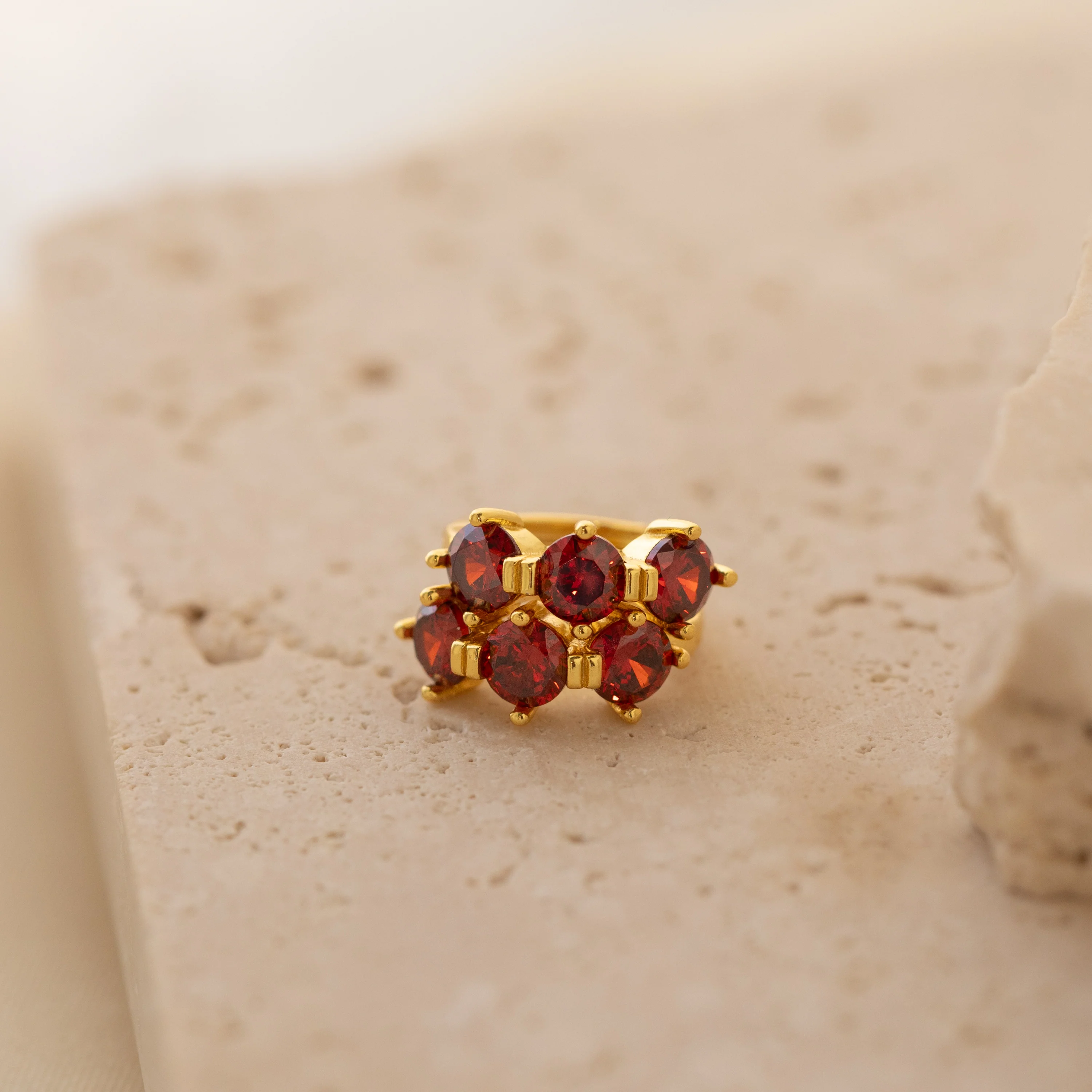 Triple Birthstone Huggies - Image 12