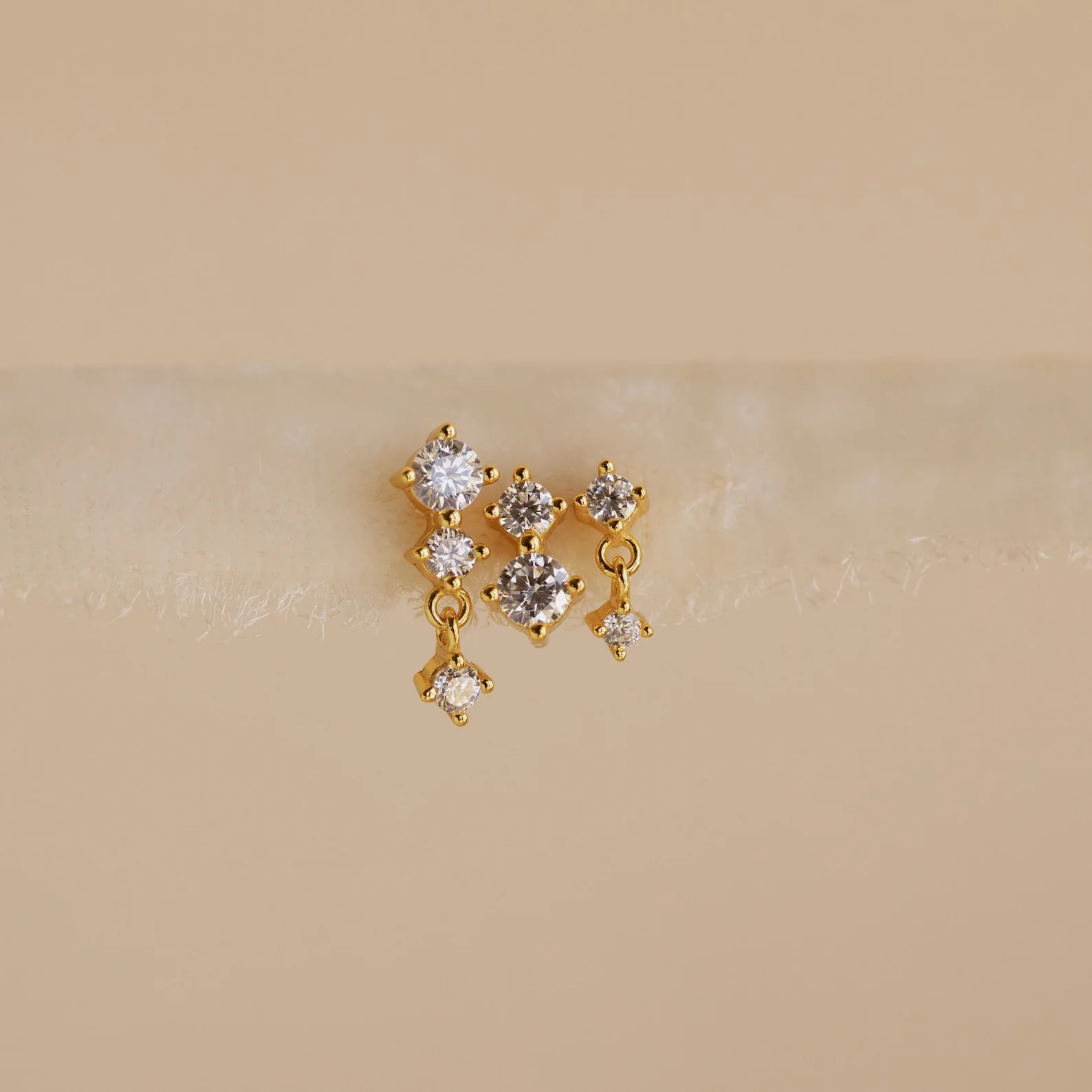 Triple Diamond Studs Set - Image 3