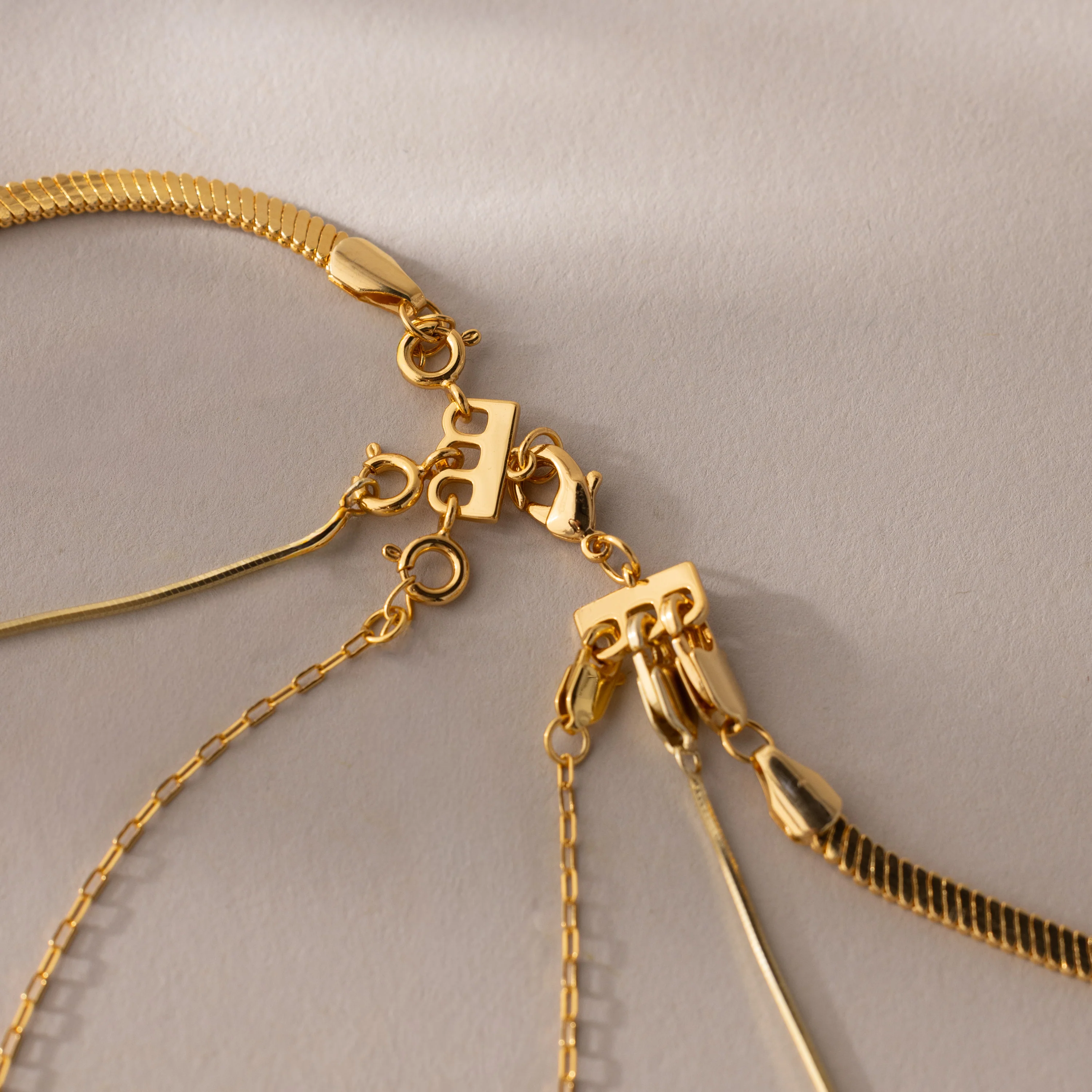 Triple Layering Clasp in Silver - Image 3