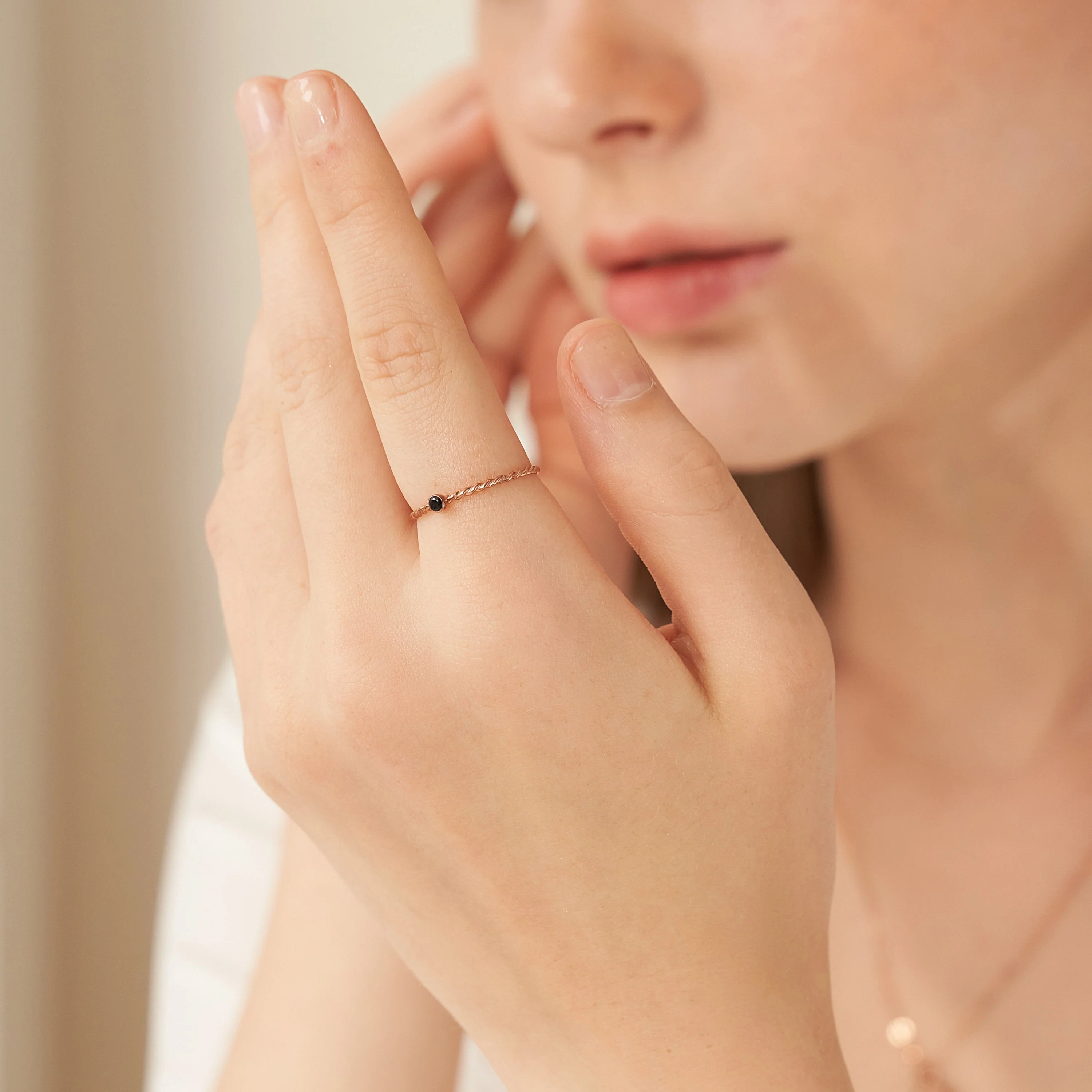 Twisted Birthstone Ring - Image 5