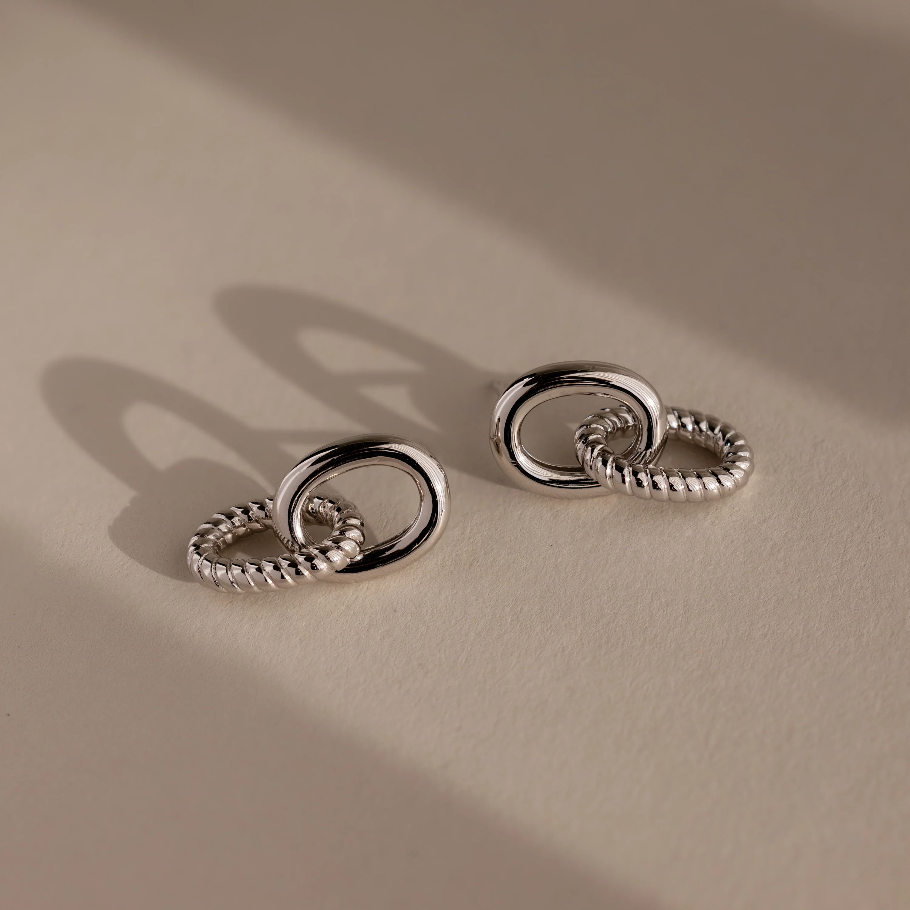Twisted Link Earrings - Image 5