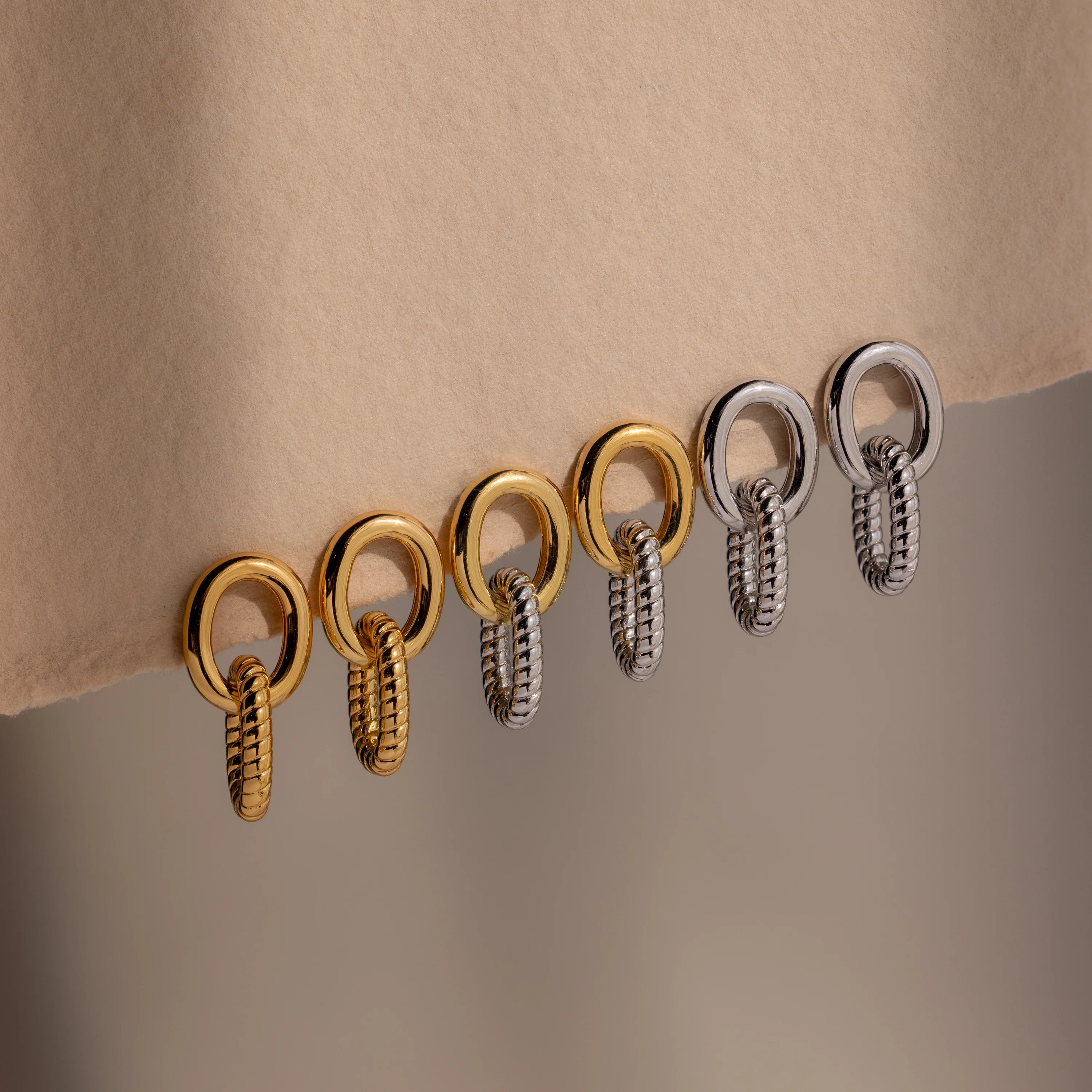 Twisted Link Earrings - Image 7