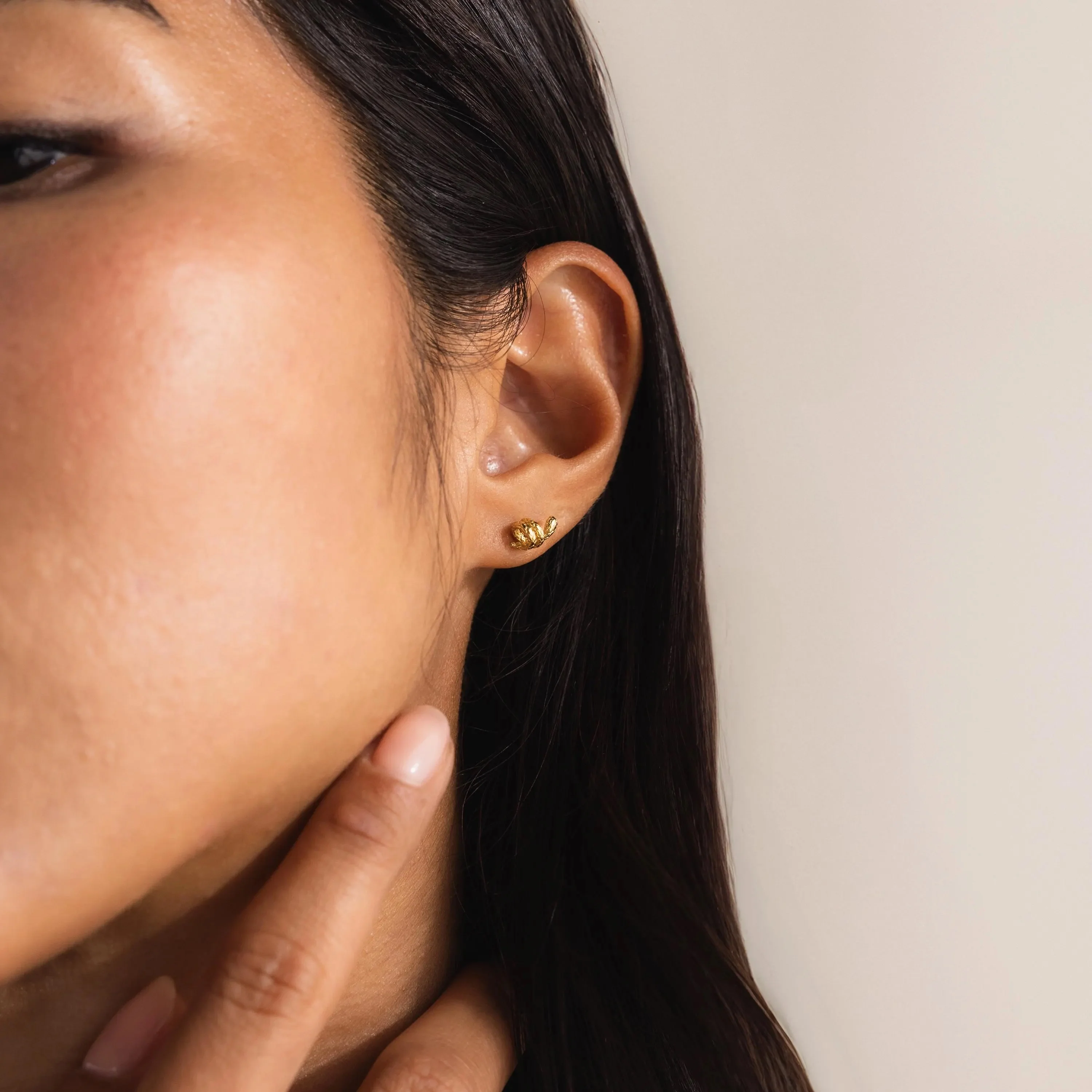 Twisted Snake Studs in 18K Gold - Image 6