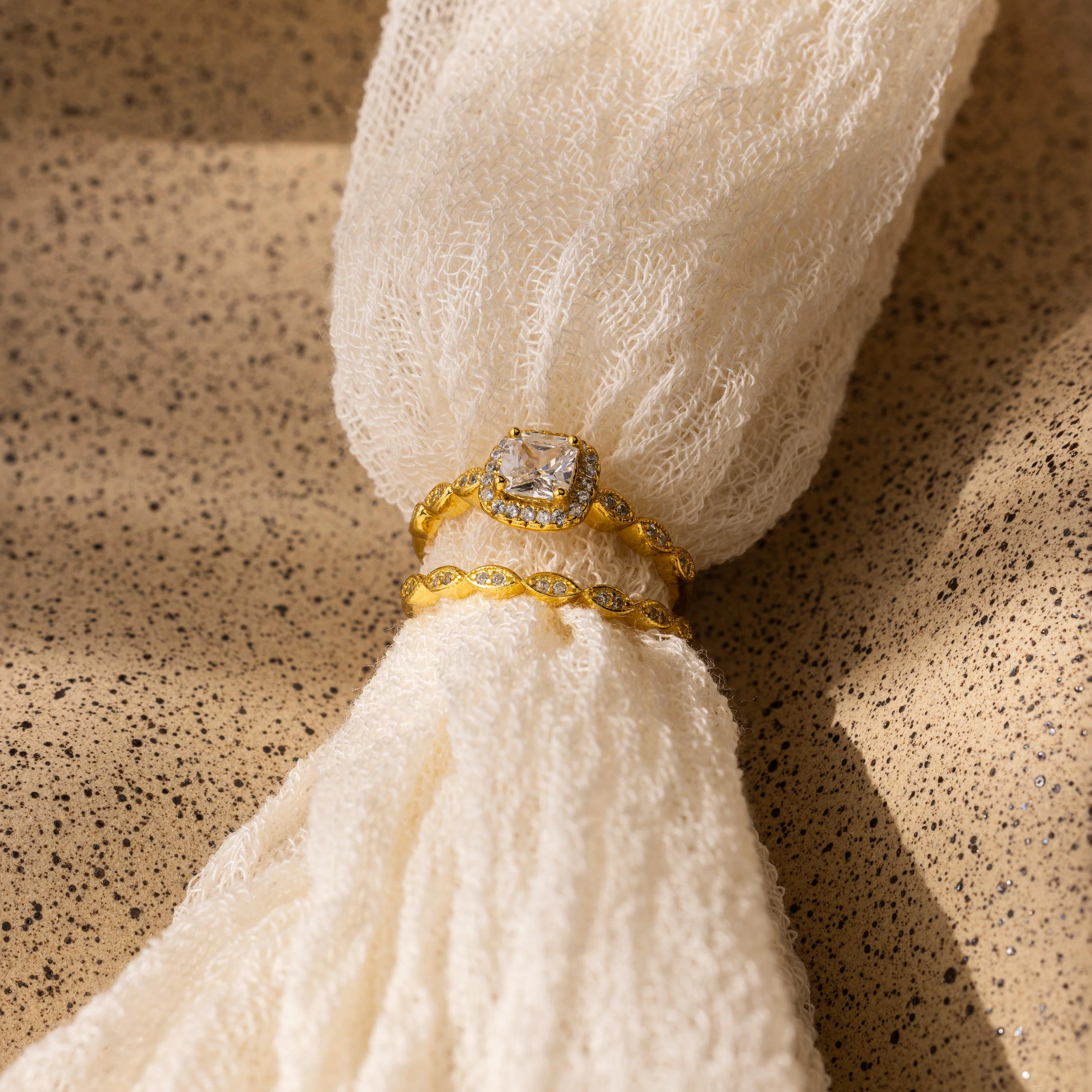 Vintage Diamond Rings Set - Image 3
