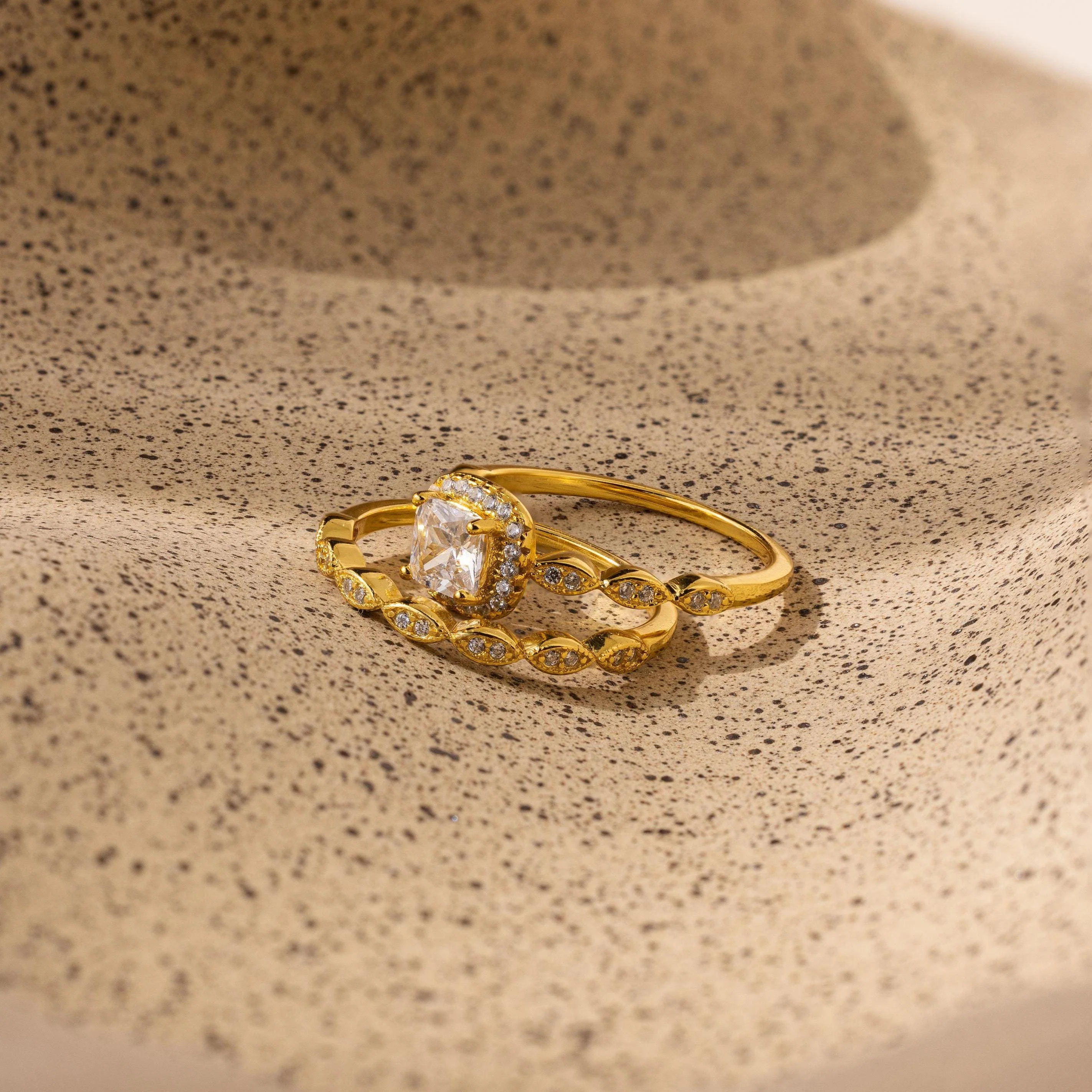 Vintage Diamond Rings Set - Image 5