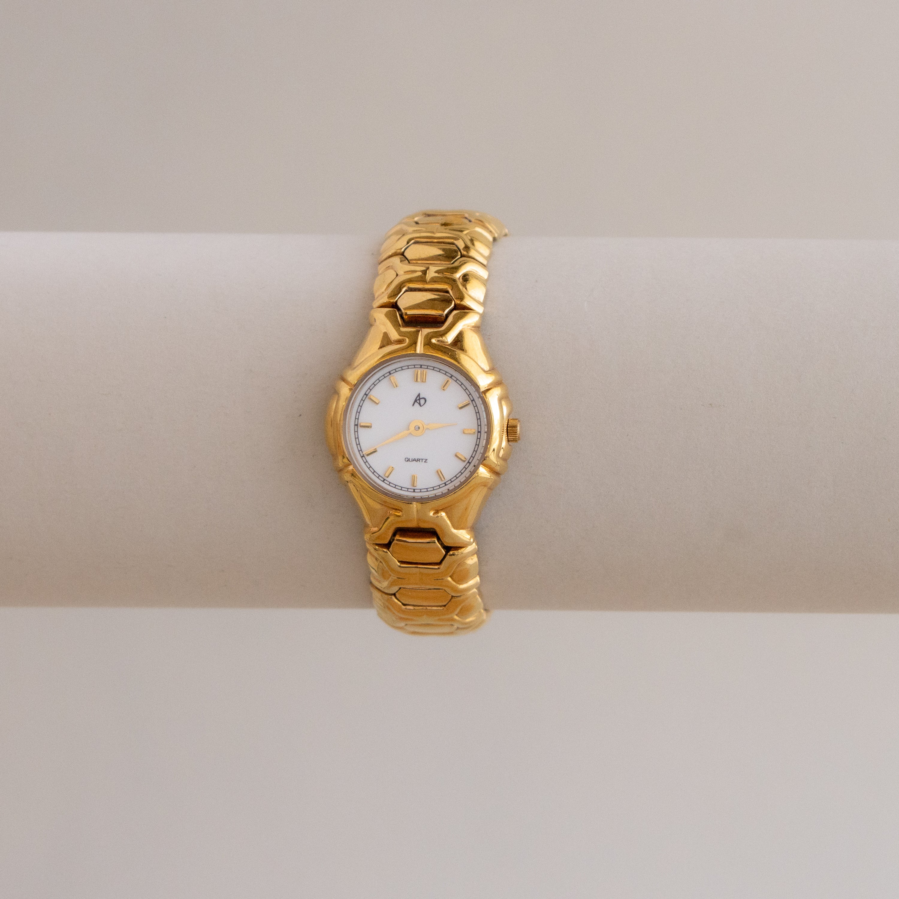 Vintage Franklin Mint Swiss Round Gold Watch - Image 2