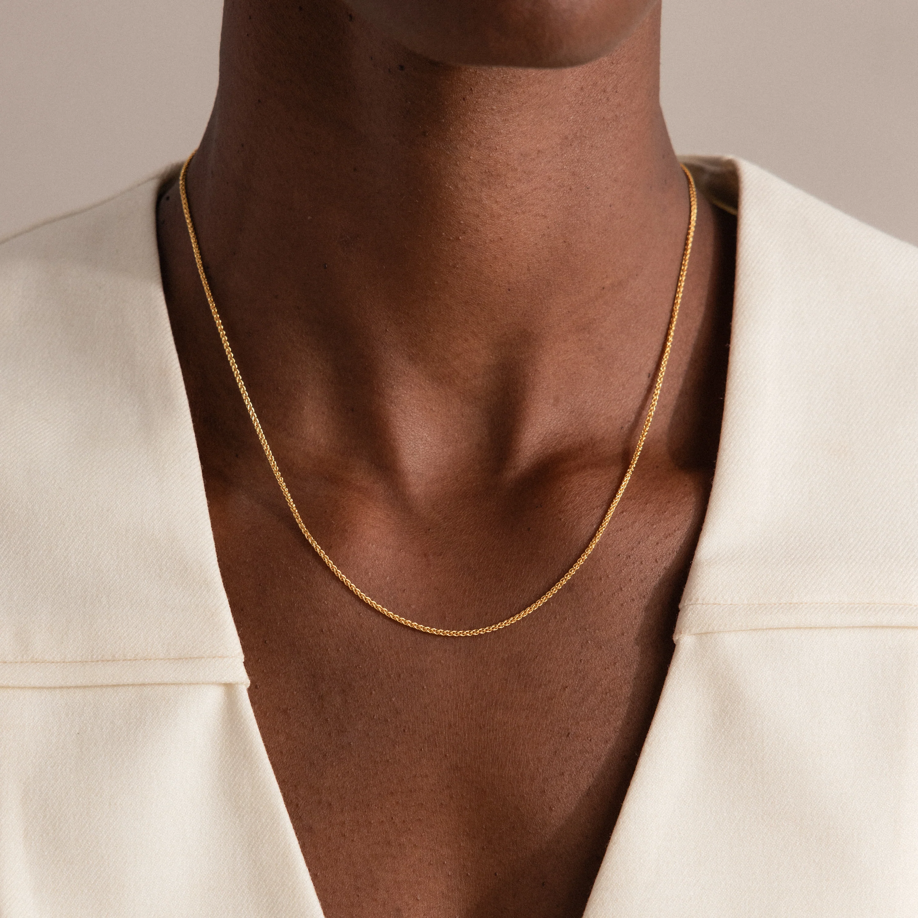 Woven Chain Necklace in 18K Gold - Image 2