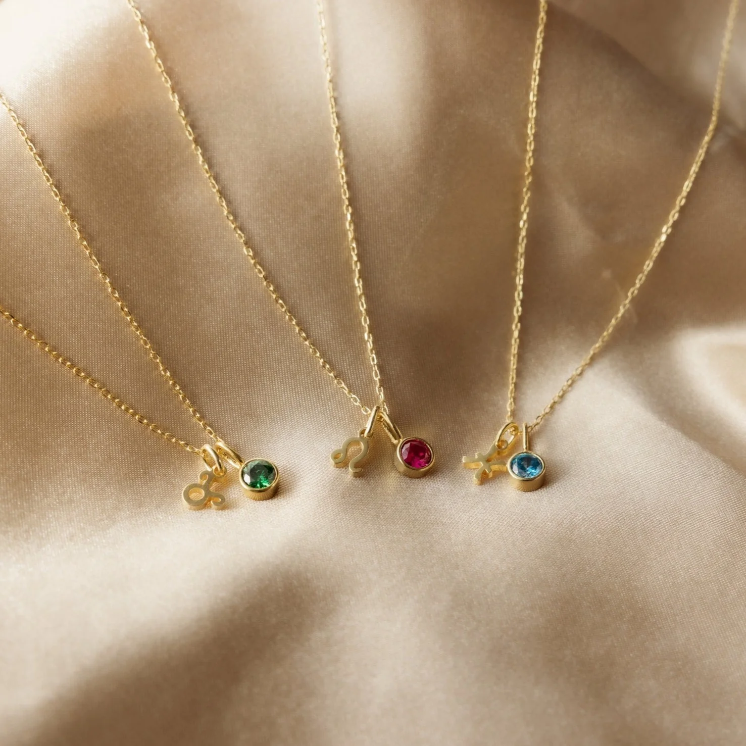Zodiac Birthstone Necklace - Image 5